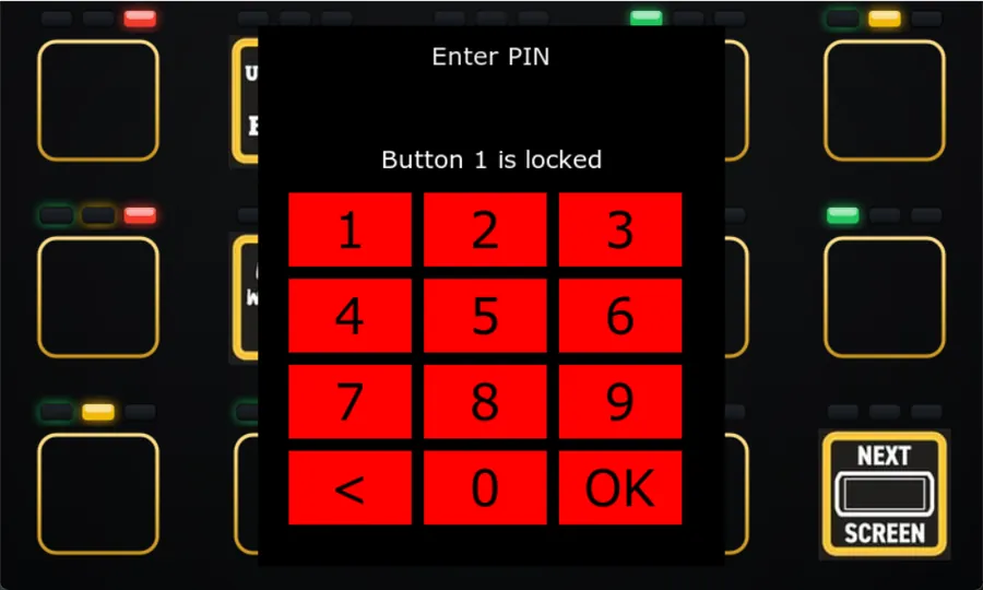 Helm Deck 5 PIN-locked button